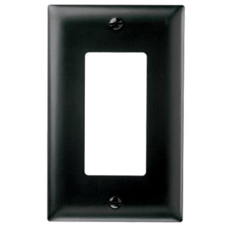 PASS & SEYMOUR 1G Blk Decor Wall Plate TP26BKCC15